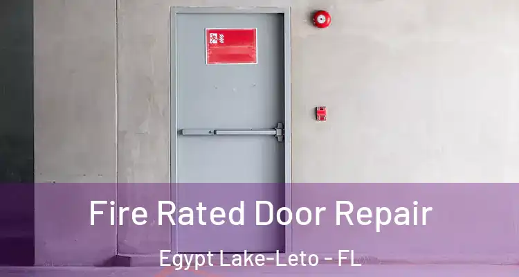 Fire Rated Door Repair Egypt Lake-Leto - FL