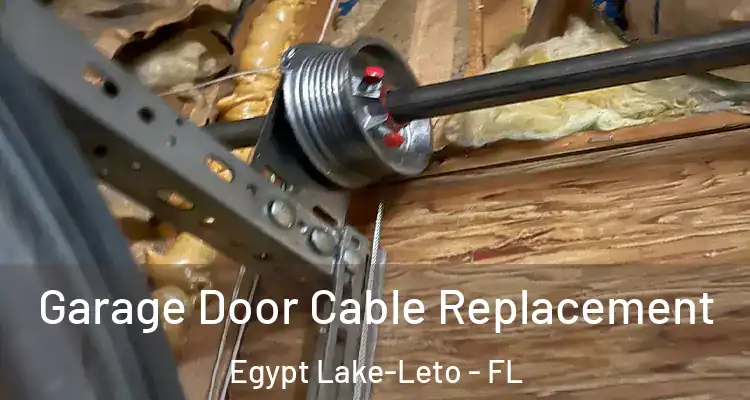 Garage Door Cable Replacement Egypt Lake-Leto - FL
