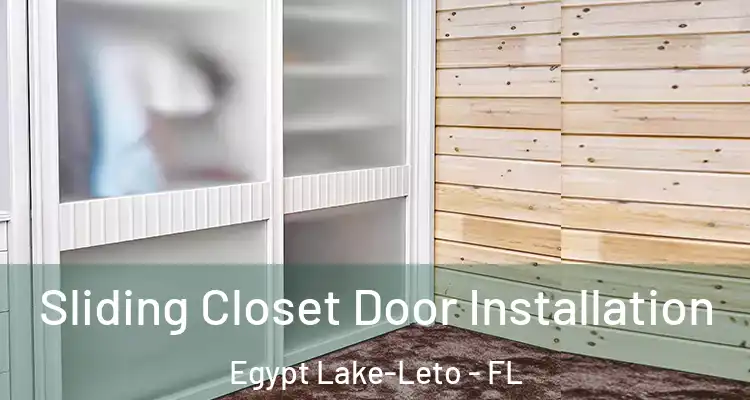 Sliding Closet Door Installation Egypt Lake-Leto - FL